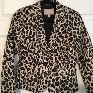 Banana Republic Leopard Print Blazer
